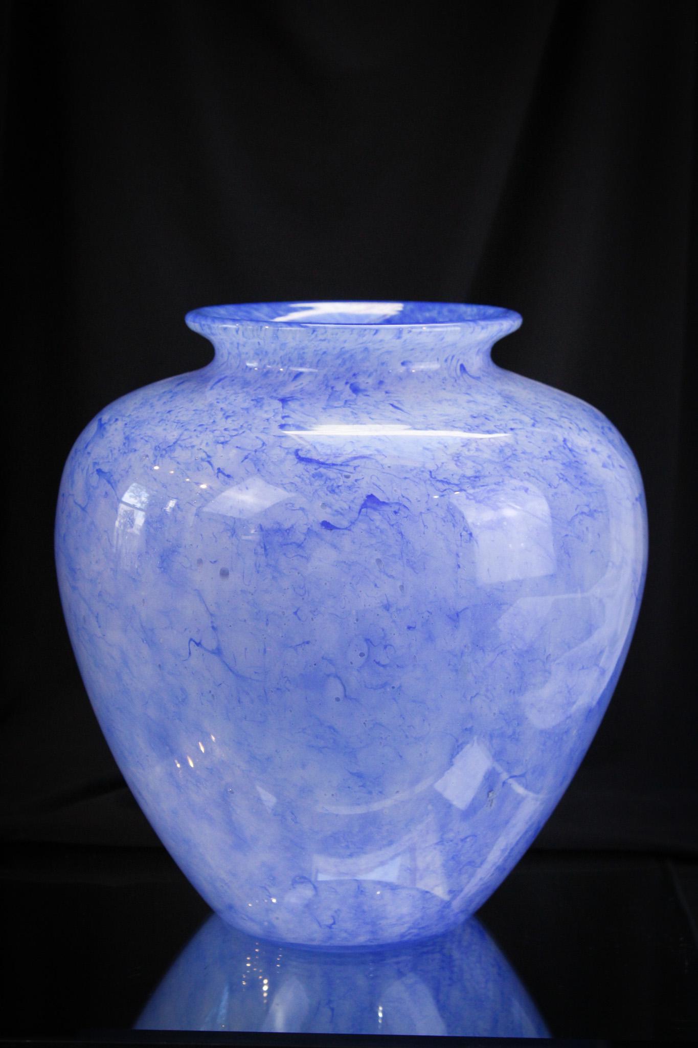 Steuben Blue Cluthra Huge Glass Vase #2683 (1 of 11)