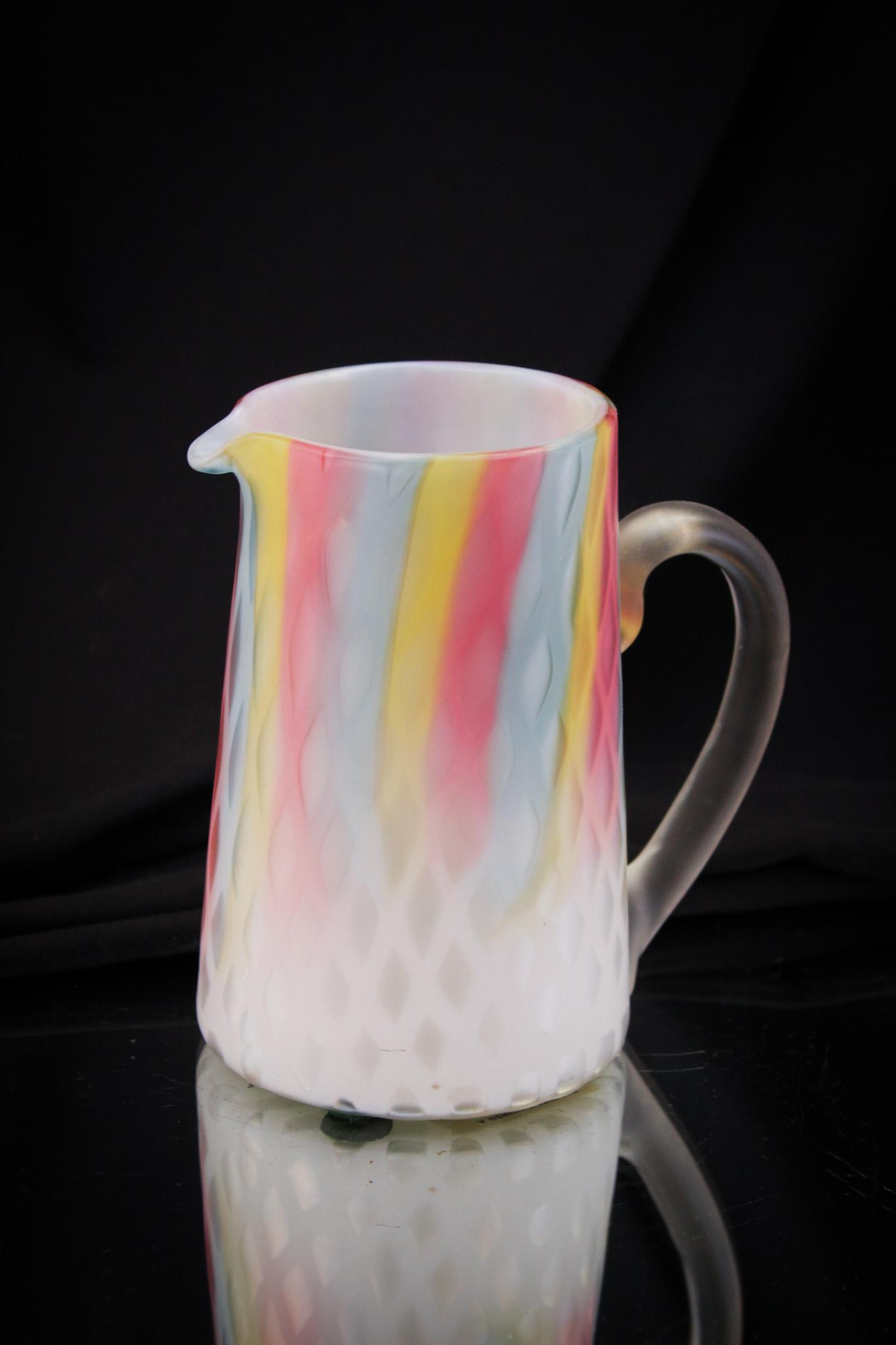 Rare Rainbow Mother of Pearl Victorian Cream Pitcher (1 of 7)