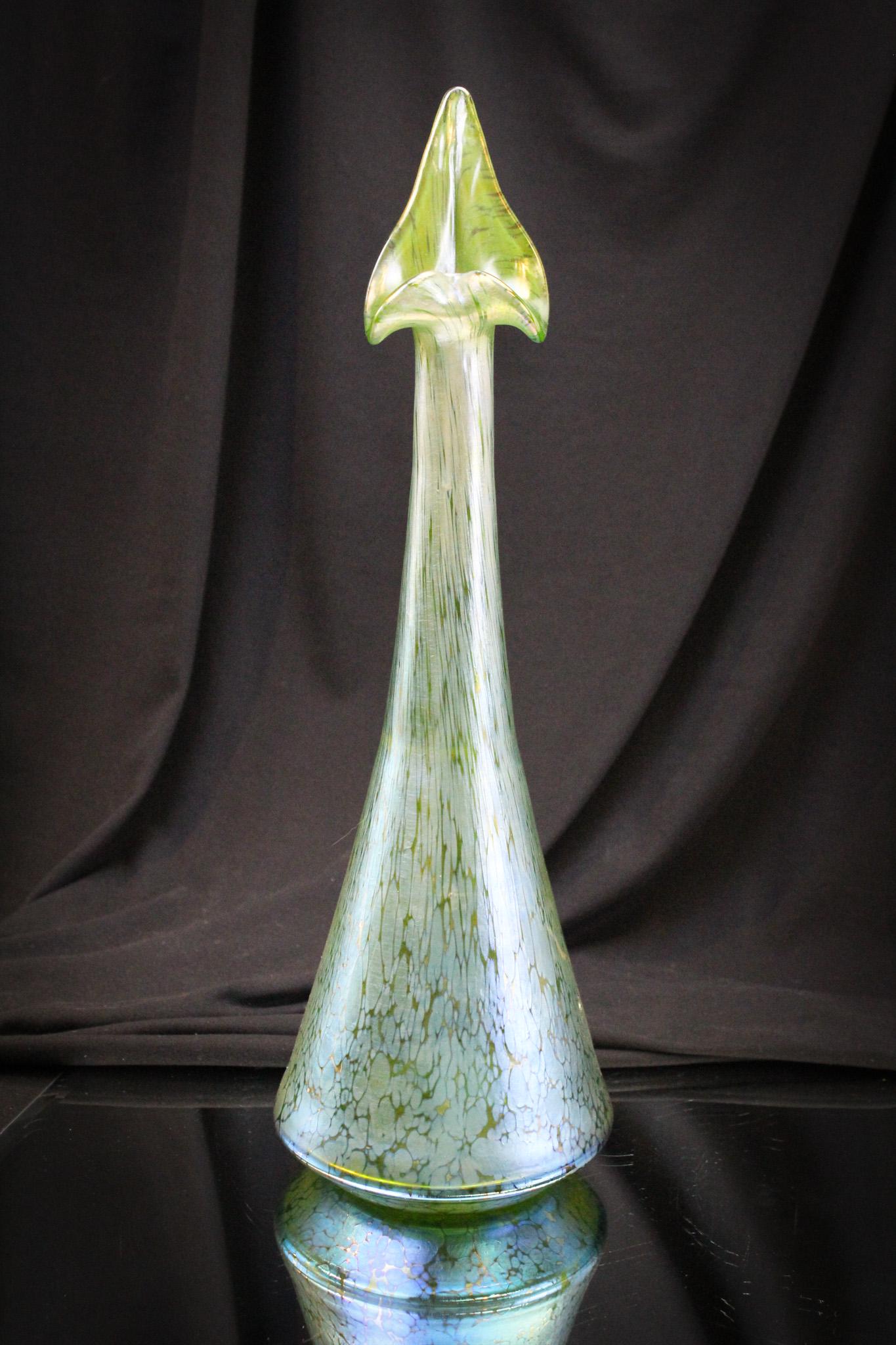 Loetz 14" Crete Papillon Jack In Pulpit Sprinkler Vase (1 of 10)