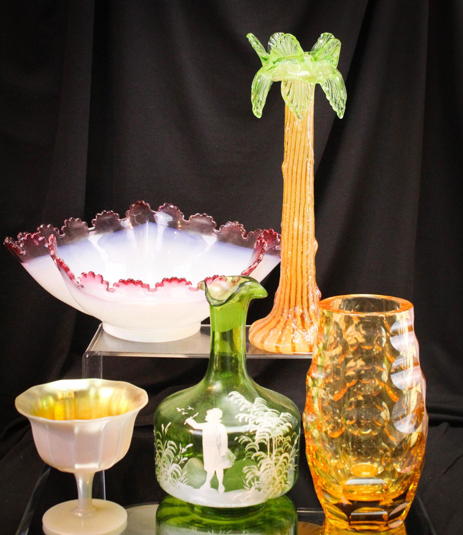 5 pc Lot Art Glass Steuben Welz & More (1 of 16)