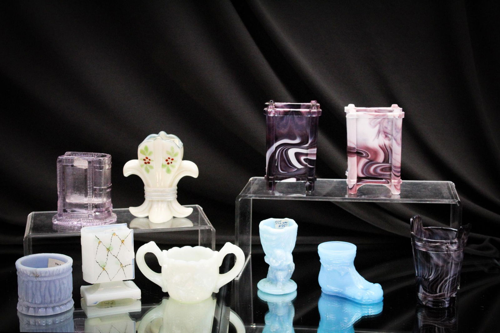 10 pc Mega Magnum Auctions Lot Novelty Toothpick Holders: Choice offering of 10 desirable, and then are they, toothpick holders. Something sure to please. Tallest measures 4".