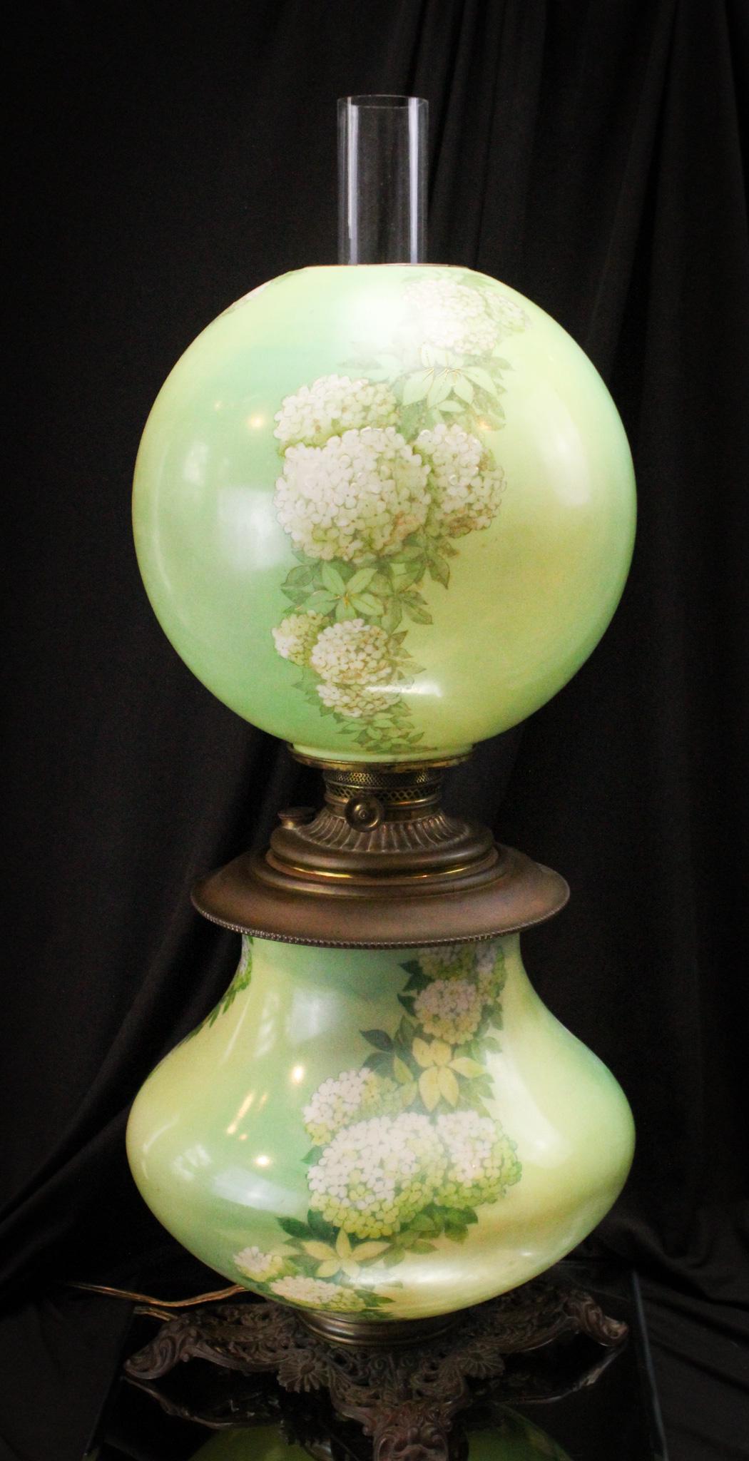 Victorian 26" Tall Gone with the Wind Parlor Lamp: Big, bold, and beautiful. That's just how Mother Magnum likes her men. In this case, her lamps too. This is a favorite of hers. After all, she is a size queen. Great Victorian lamp has been modified a