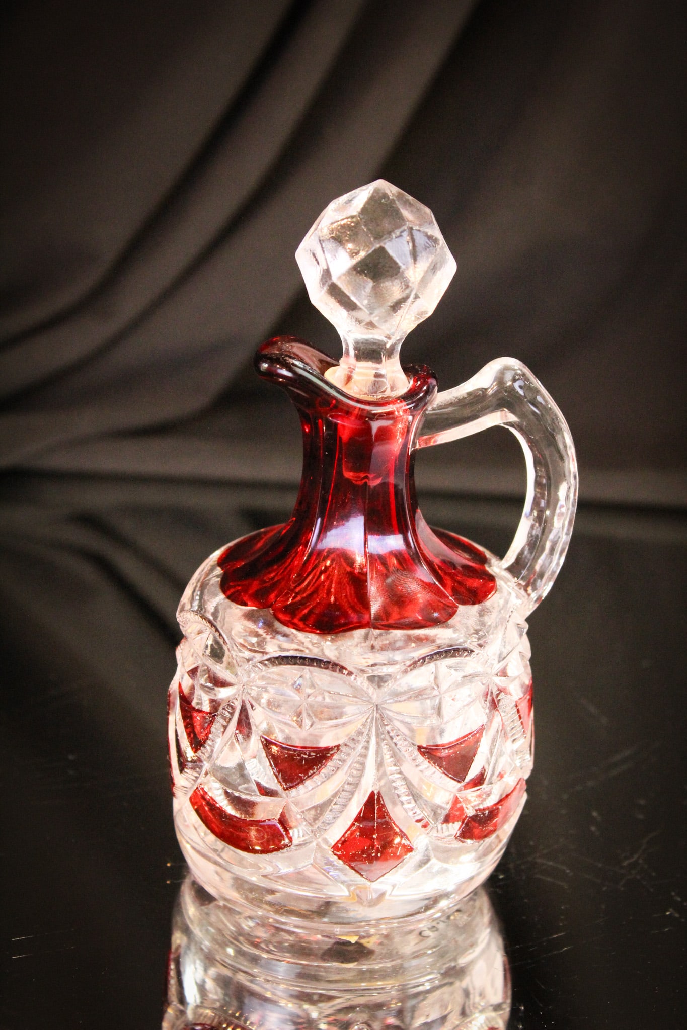 Riverside Victoria Ruby Stained Glass Victorian Cruet (1 of 5)