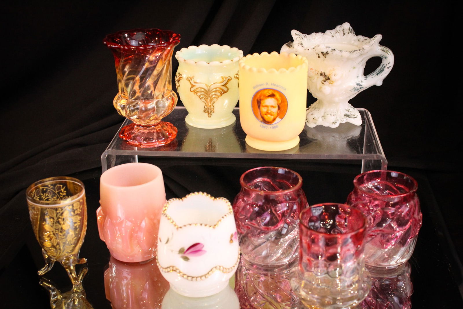 10 pc Lot Victorian Glass Toothpick Holders (1 of 6)