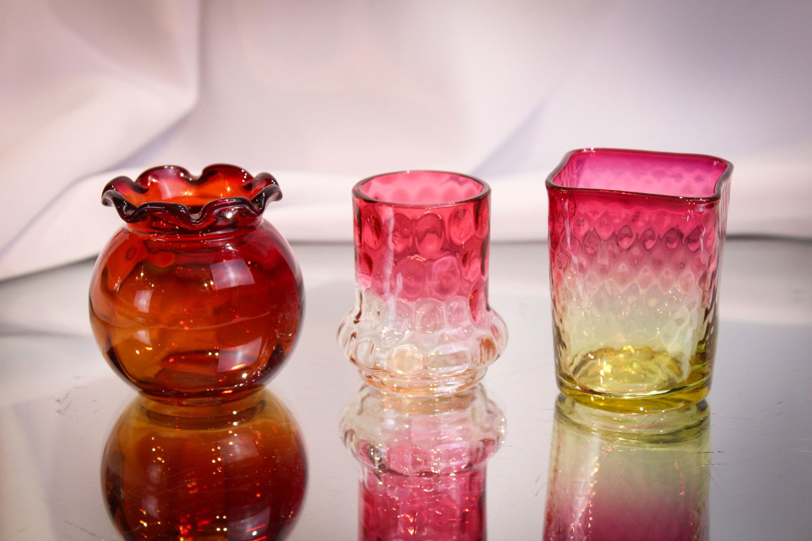 3 pc Lot Victorian & More Amberina Tootpick Holders (1 of 7)