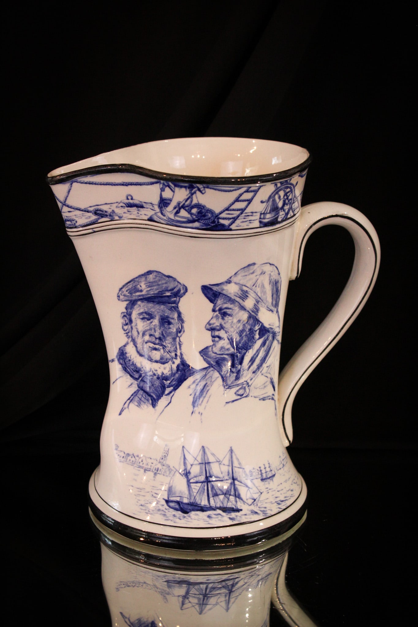 Buffalo Pottery ca 1907 Marine Jug (1 of 5)