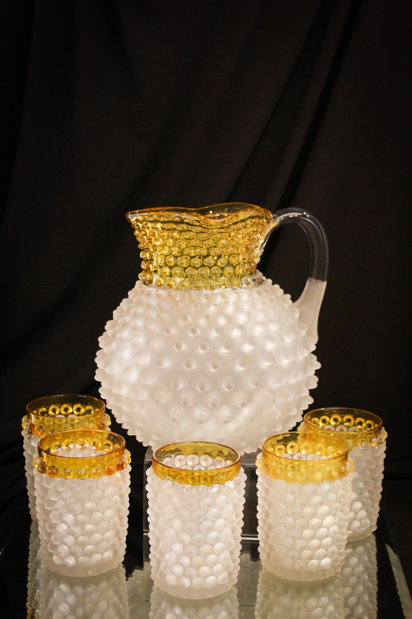 Hobb's Francesware Hobnail Victorian 6 pc Water Set (1 of 12)