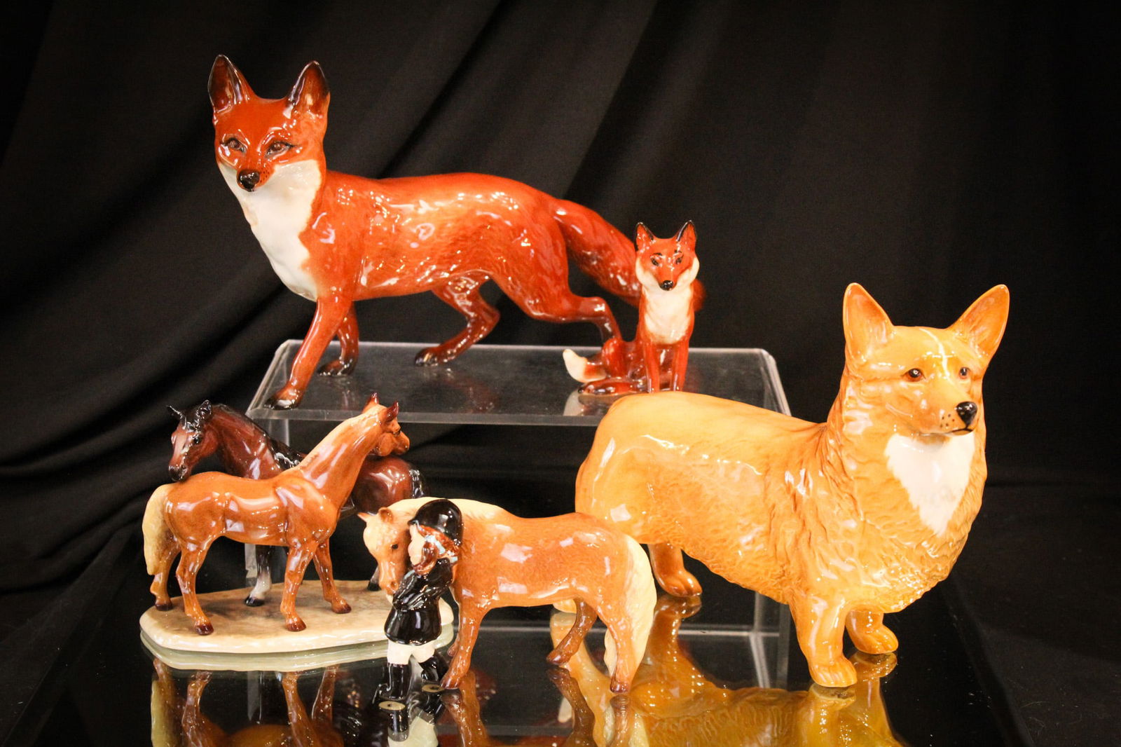 5 pc Lot Porcelain Figurines Hagen Renaker & Beswick (1 of 20)