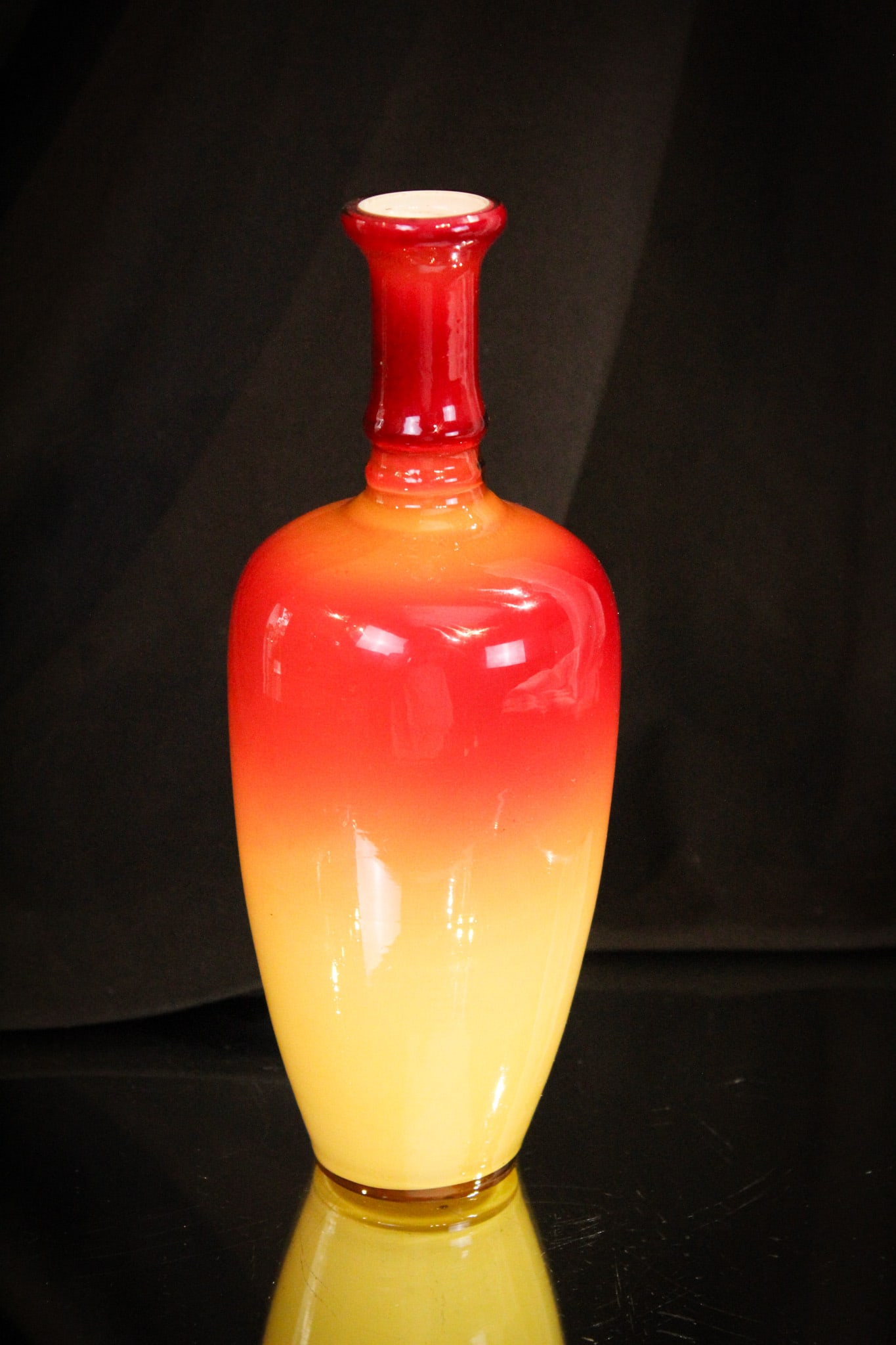 Hobb's Wheeling Peachblow Morgan Vase (1 of 5)