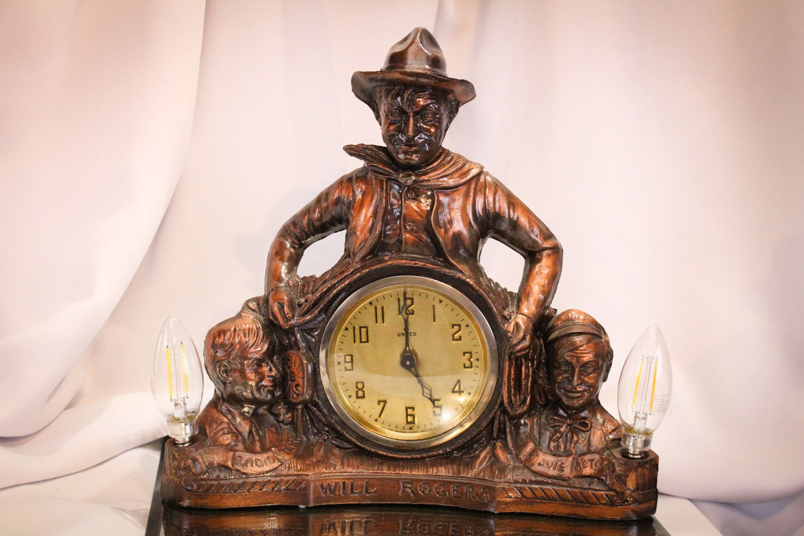 United Animated Will Rogers Motion Clock Lamp (1 of 12)