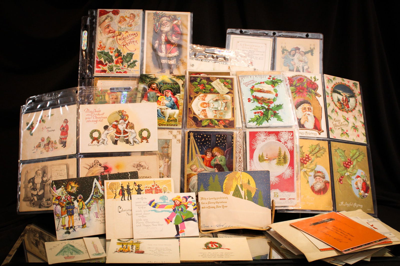 84 pc Lot Antique & Vintage Christmas Postcards & More (1 of 18)