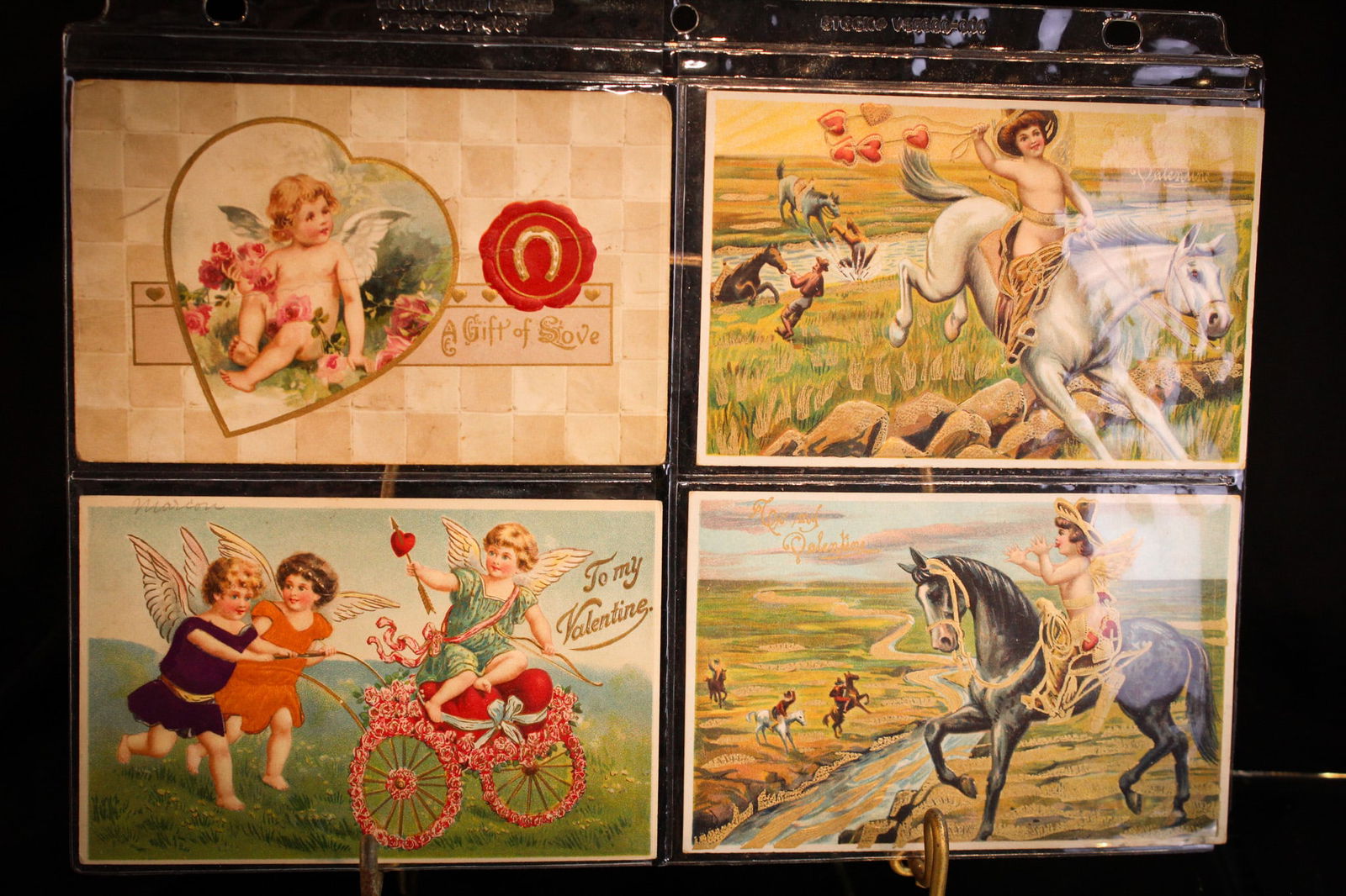 4 pc Lot Antique Valentine's Day Postcards (1 of 6)