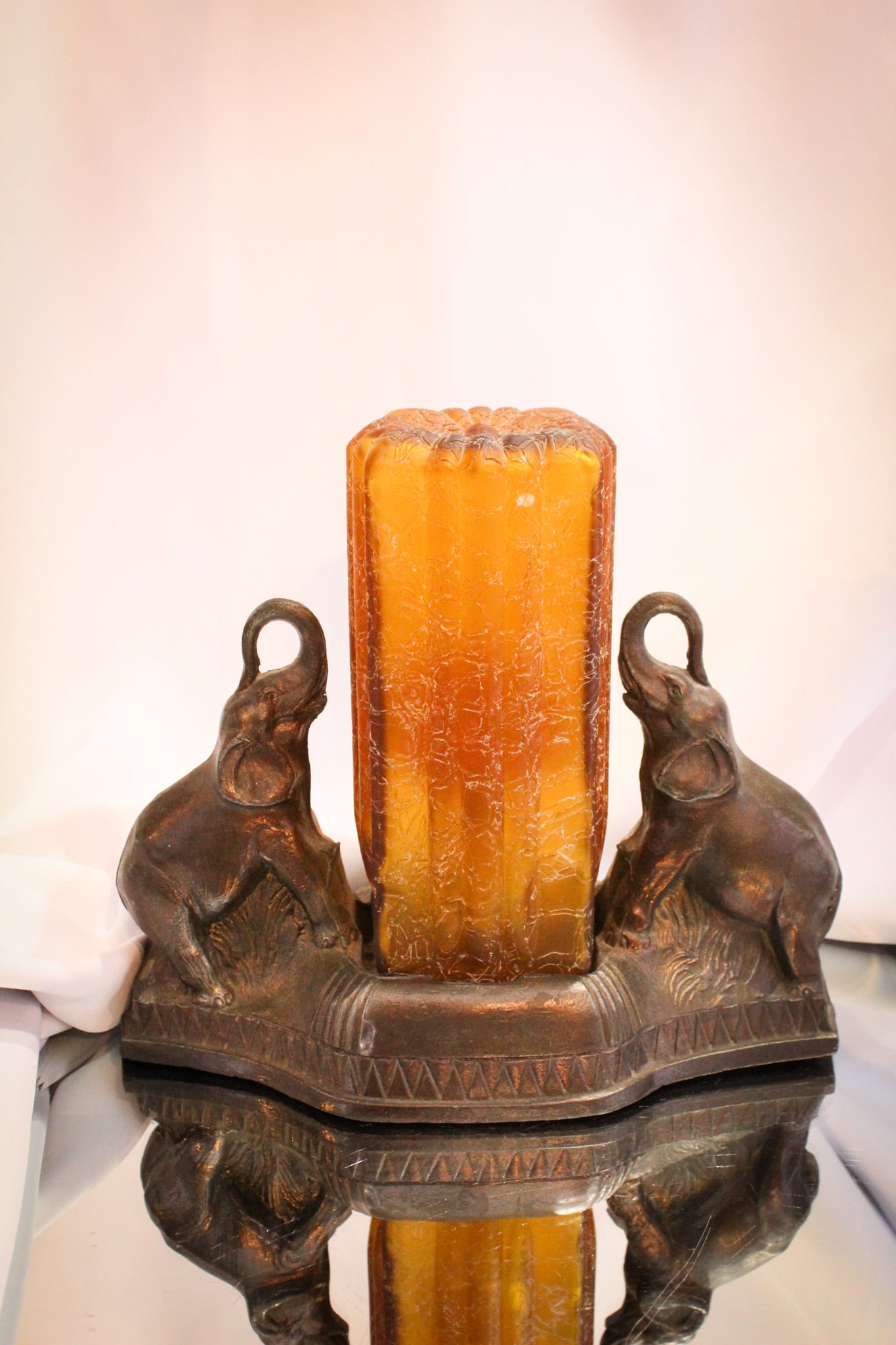 Art Deco Spelter Elephant Lamp (1 of 10)