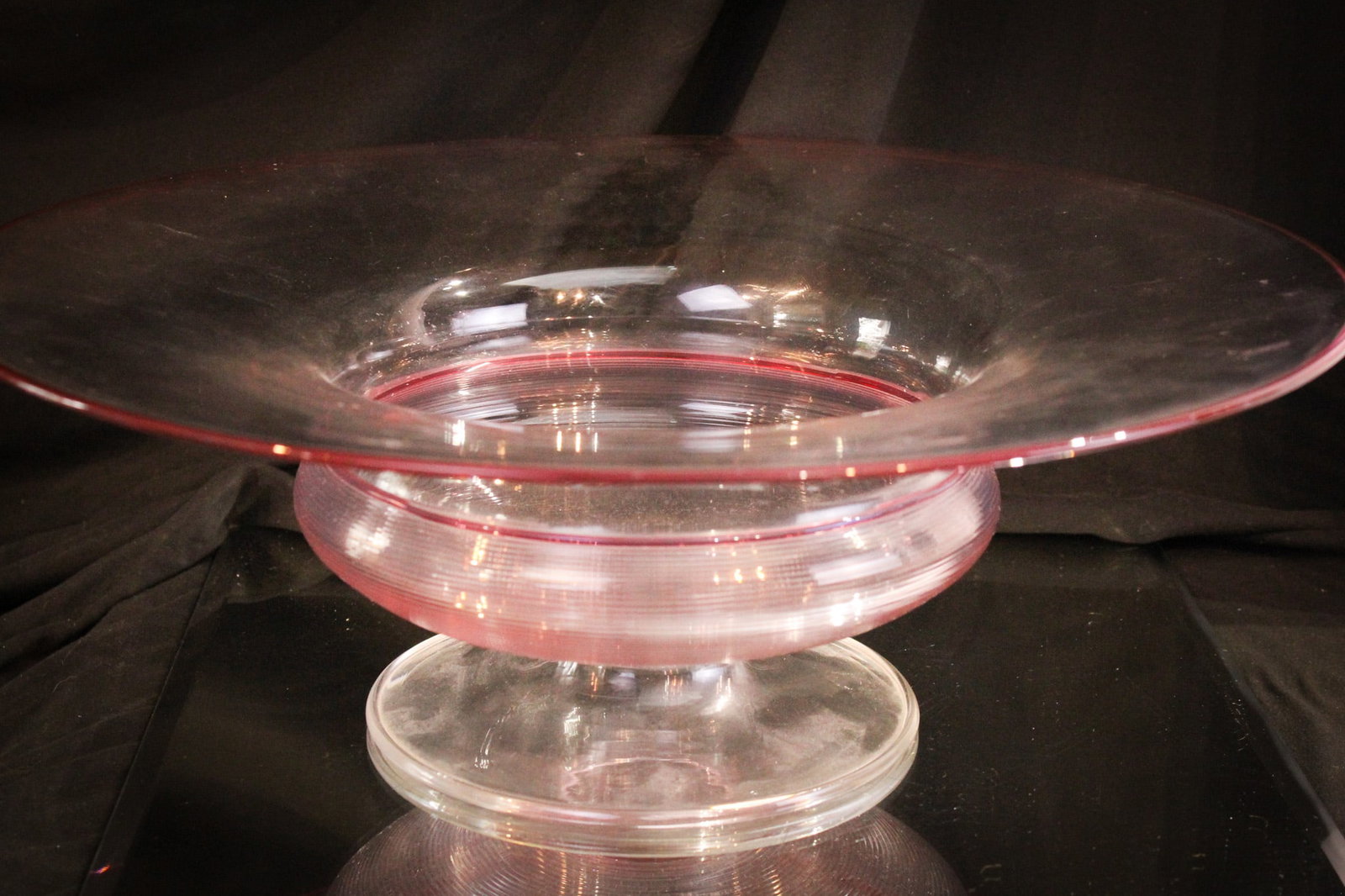 Steuben Gold Ruby Glass 15" Console Bowl (1 of 8)