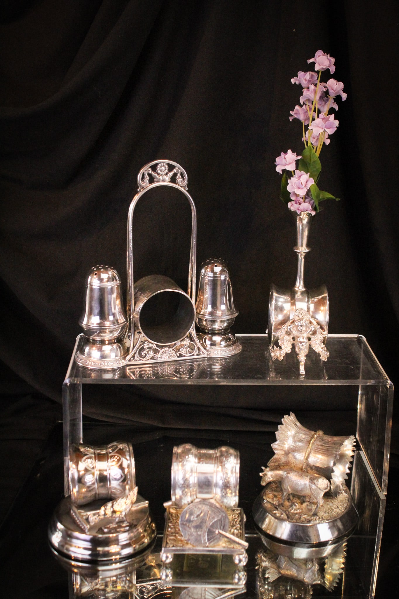 5 pc Lot Victorian Figural Napkin Rings (1 of 13)