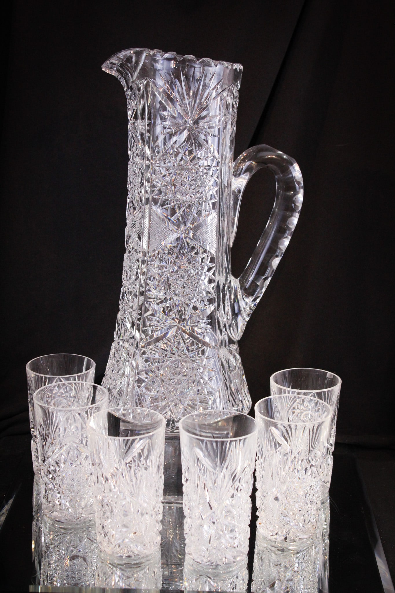 ABP 13" Brilliant Cut Glass 7pc Lemonade Set (1 of 19)