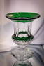 St. Louis Signed Emerald Cut Glass Vase