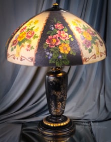 Fine Handel Reverse Painted 7027F Chinoiserie Table Lamp