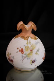 Victorian Mt. Washington Glass Crown Milano Vase