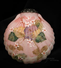 Very Rare Mt. Washington Glass Cockle Shell Sugar Shaker