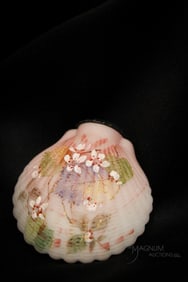 Mt. Washington Cockle Shell Victorain Glass Salt Shaker