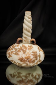 Mt. Washington Crown Milano Glass Vase