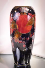 Marked Moorcroft Pottery Pomegranate 10 1/2" Vase