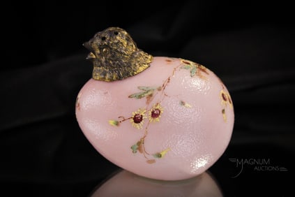 Rare Mt. Washington Victorian Pink Chick Head Sugar Shaker