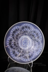 Marked "France" Opalescent Art Deco Glass Bowl