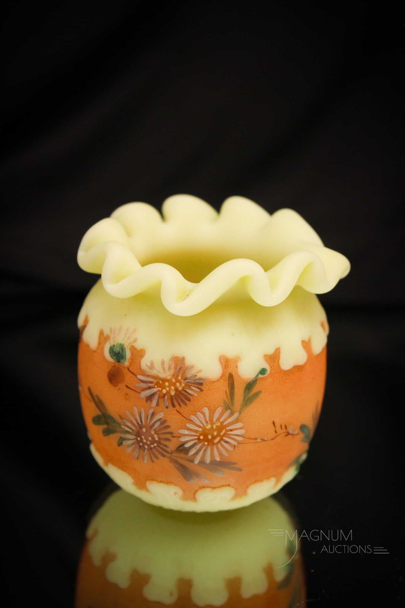 Mt Washington Victorian Burmese Glass Toothpick Holder (1 of 7)