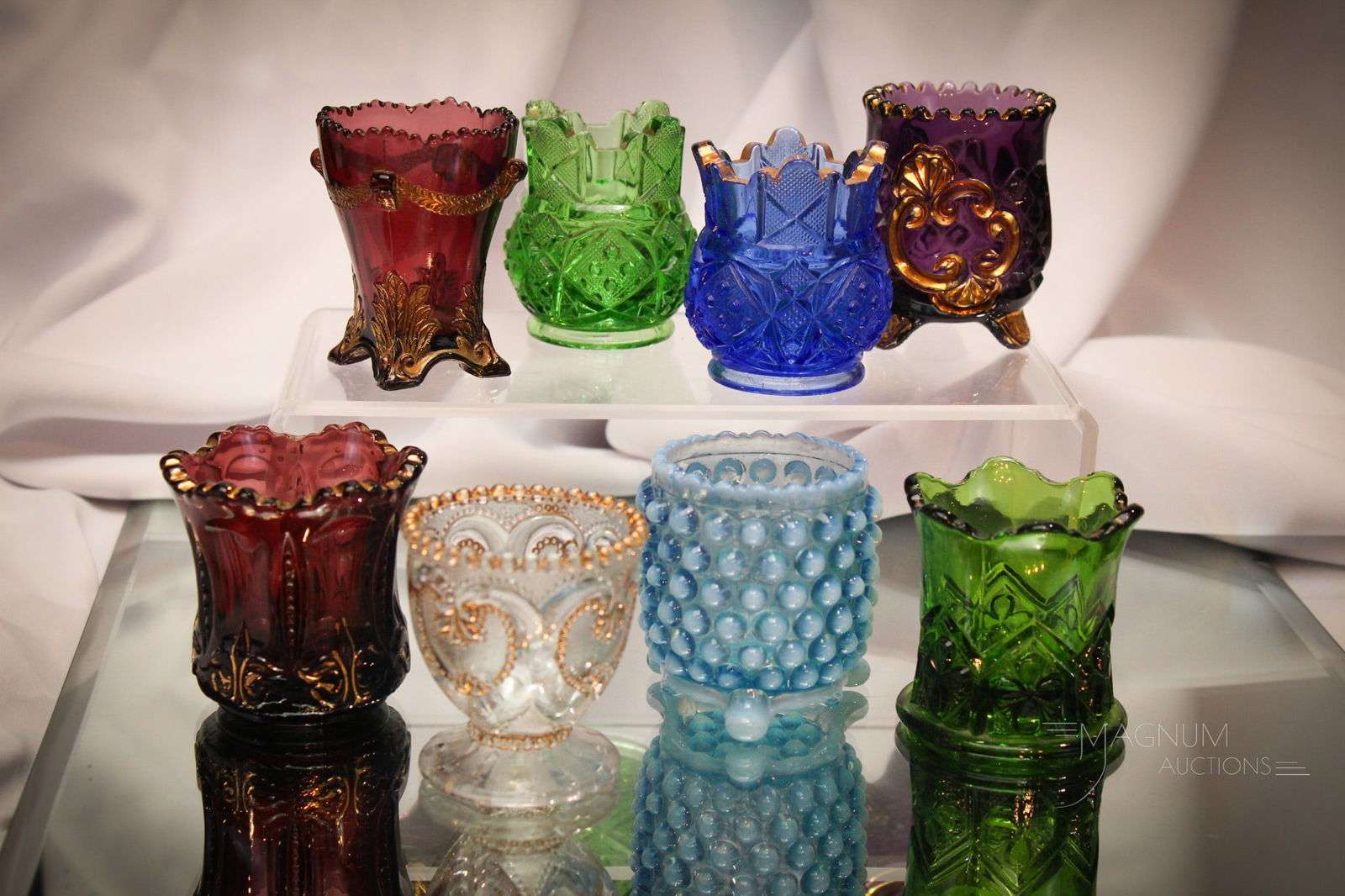 8 pc Lot Victorian EAPG Riverside Duncan & More Toothpick Holders (1 of 10)