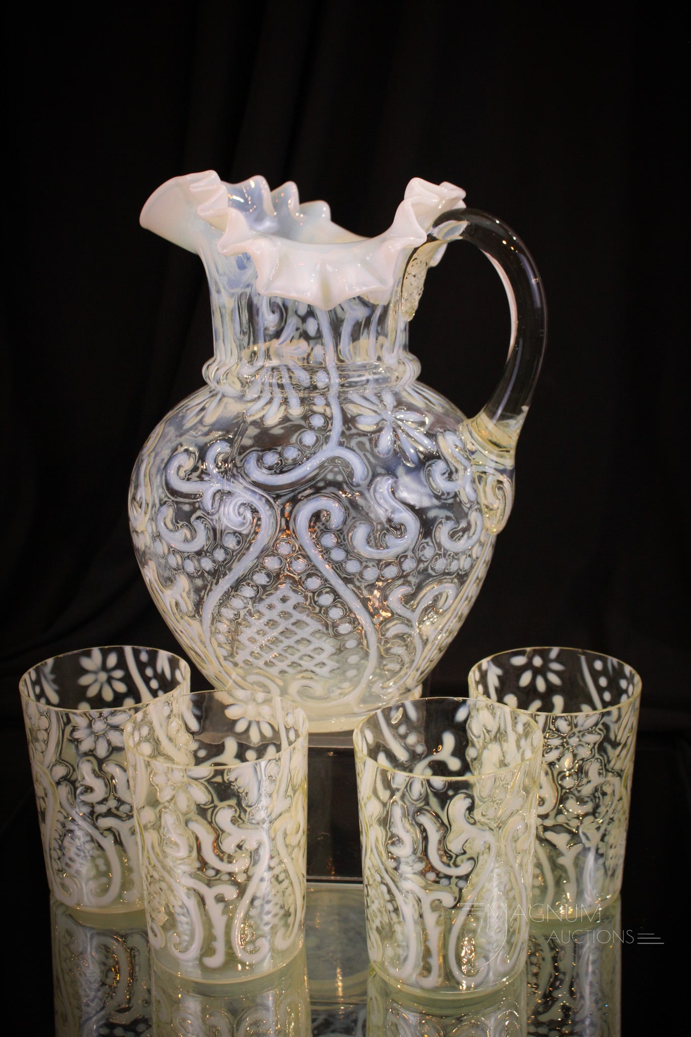 Victorian Northwood Opalescent Arabian Nights Water Set (1 of 14)