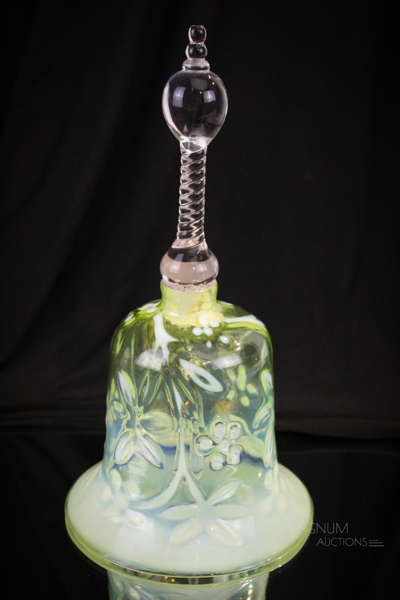 Scarce Victorian Vaseline Opalescent Wedding Bell: If this doesn't make the Vasie in your life want to tie the knot, we don't know what would. It reminds garnet, our active 98 year old bubble wrap manager of her sixth husband Delbert. Yep. This fabulo