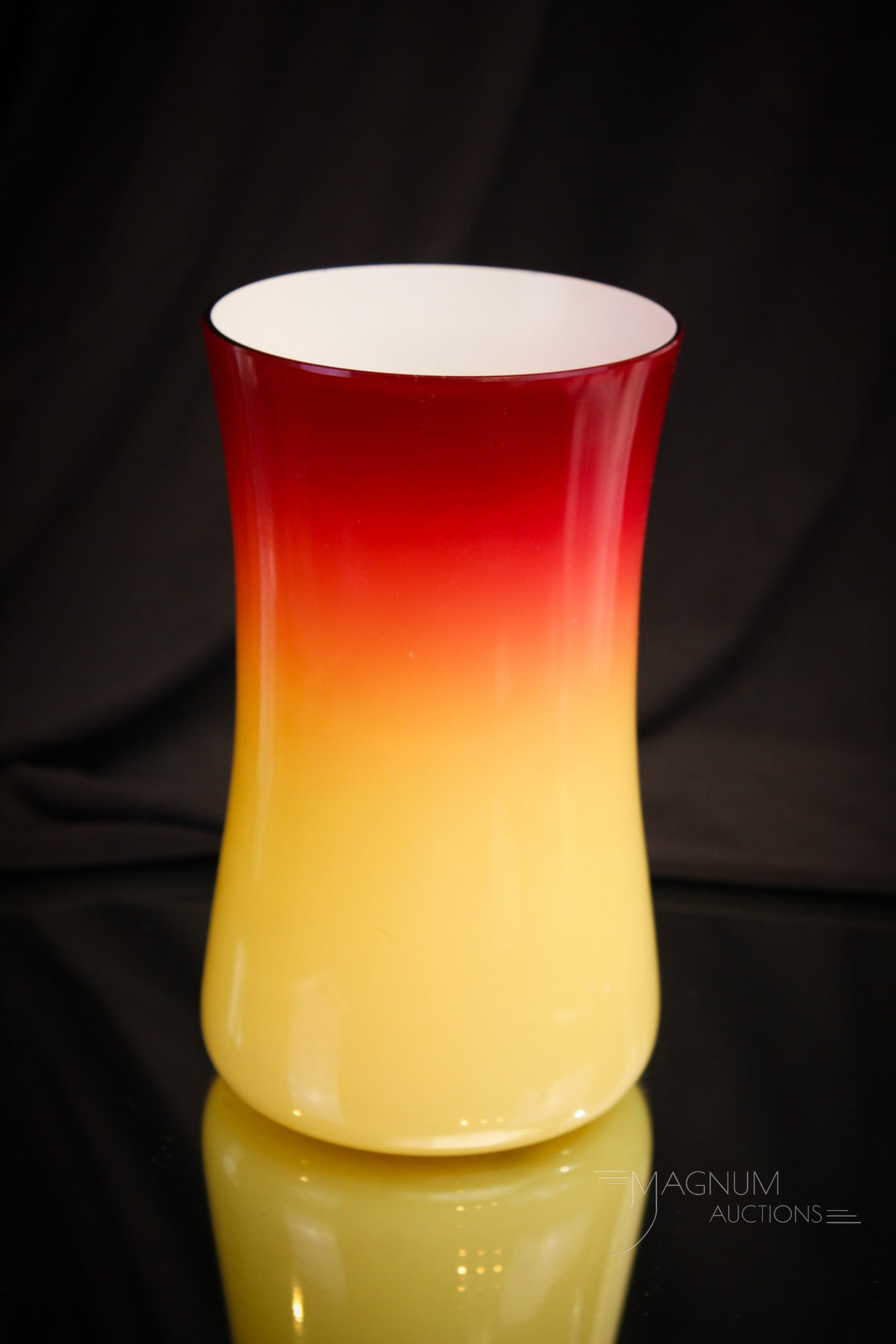 Hobb's Wheeling Peachblow Victorian Glass Celery Vase (1 of 7)