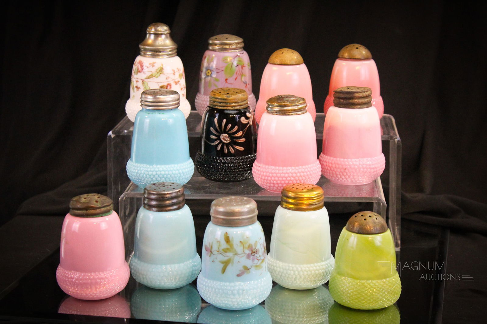 13 pc Lot Family of Acorn Victorian Salt Shakers (1 of 4)