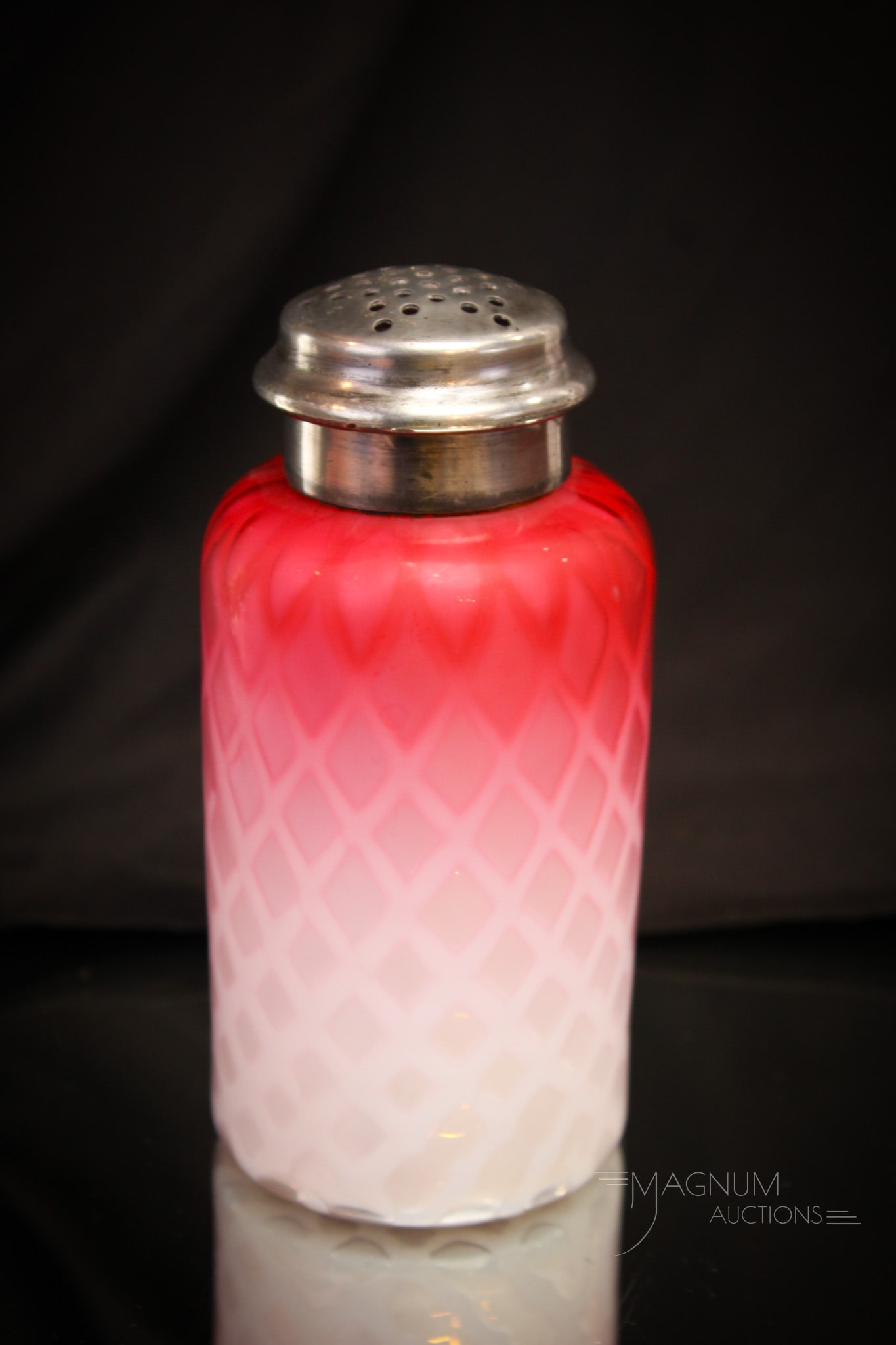 Victorian Mother of Pearl Satin Glass Sugar Shaker (1 of 5)