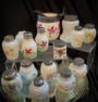 15 pc Lot Victorian Opal Glass Victorian Salt Shakers & More