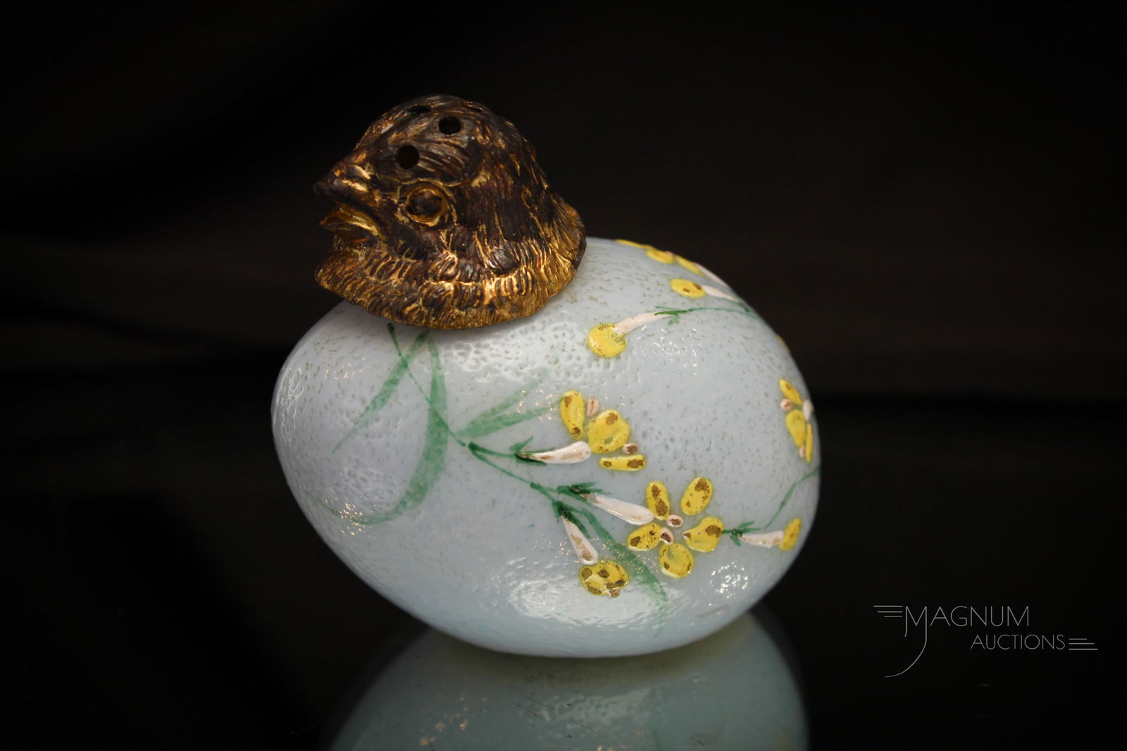 Mt. Washington Victorian Glass Chick Head Salt Shaker (1 of 10)