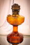 Aladdin Amber Lincoln Drape Oil Lamp