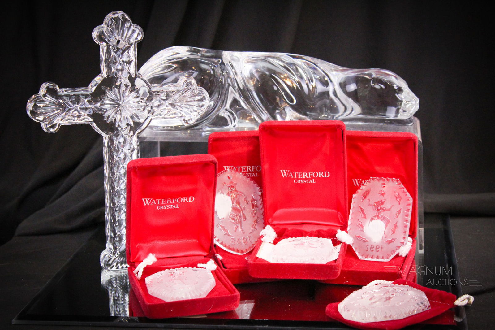 7 pc Lot Waterford Crystal Christmas Ornaments & More (1 of 14)