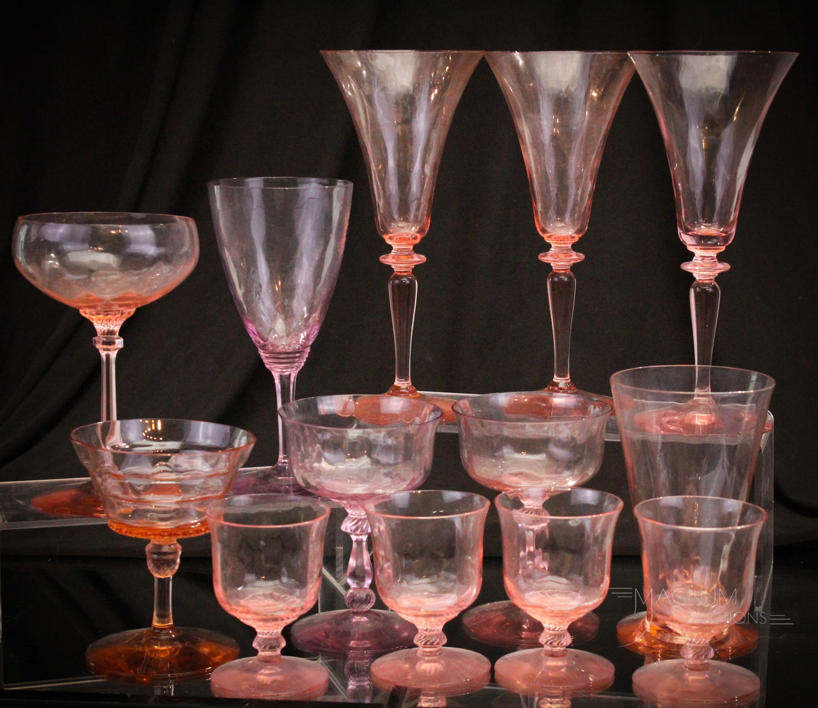13 pc Lot Heisey Elegant Glass Stems (1 of 7)