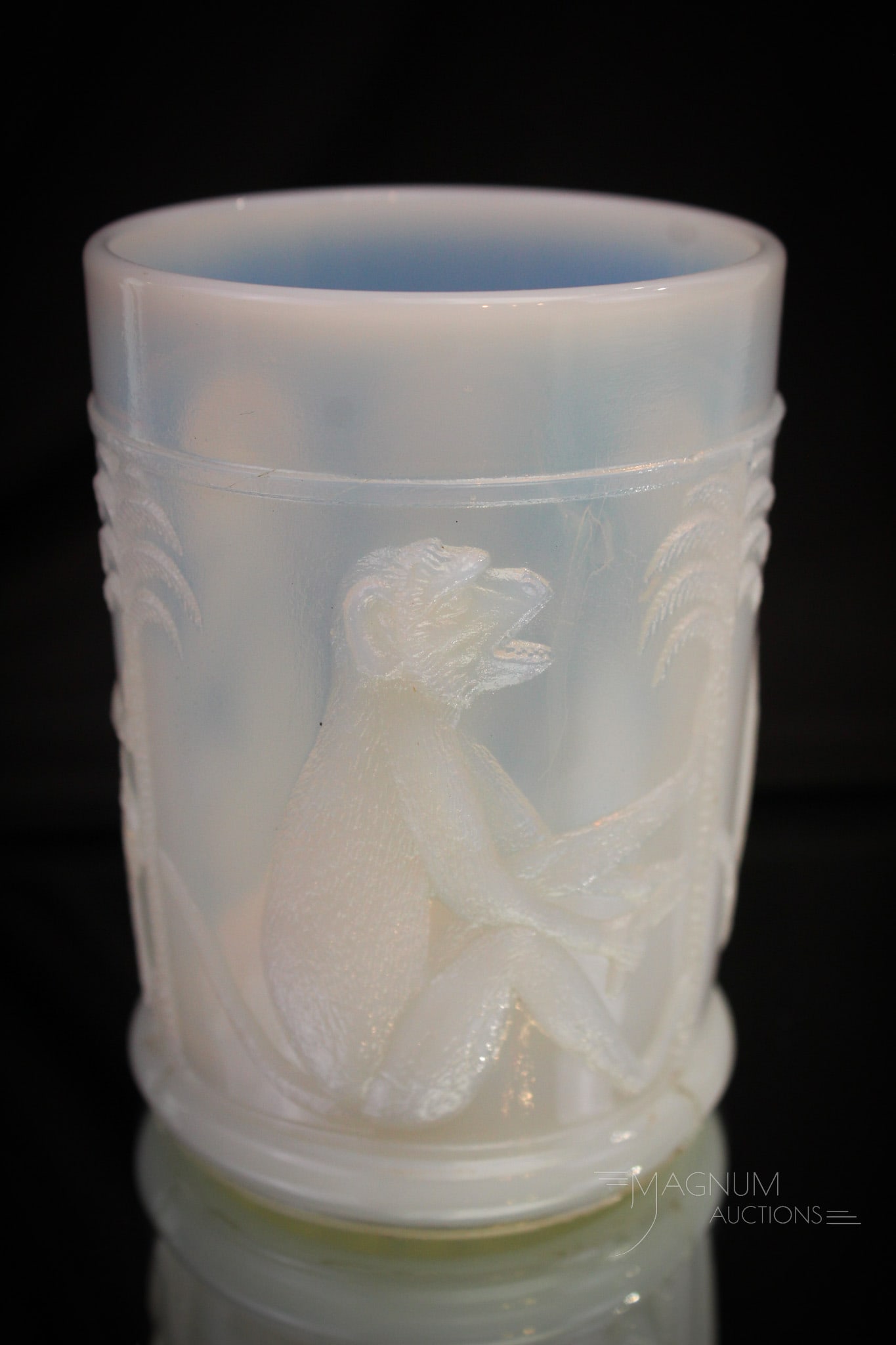 Duncan Darwin Monkey Opal Glass Victorian Tumbler (1 of 6)