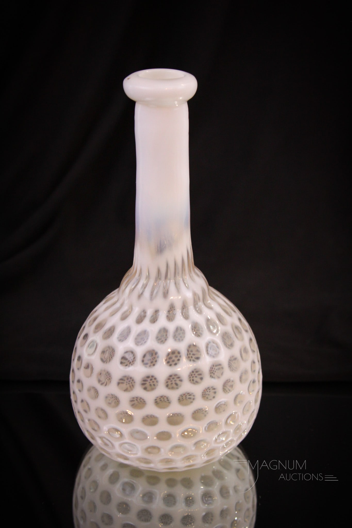 Hobb's Opalescent Windows Victorian Glass Barber Bottle (1 of 8)