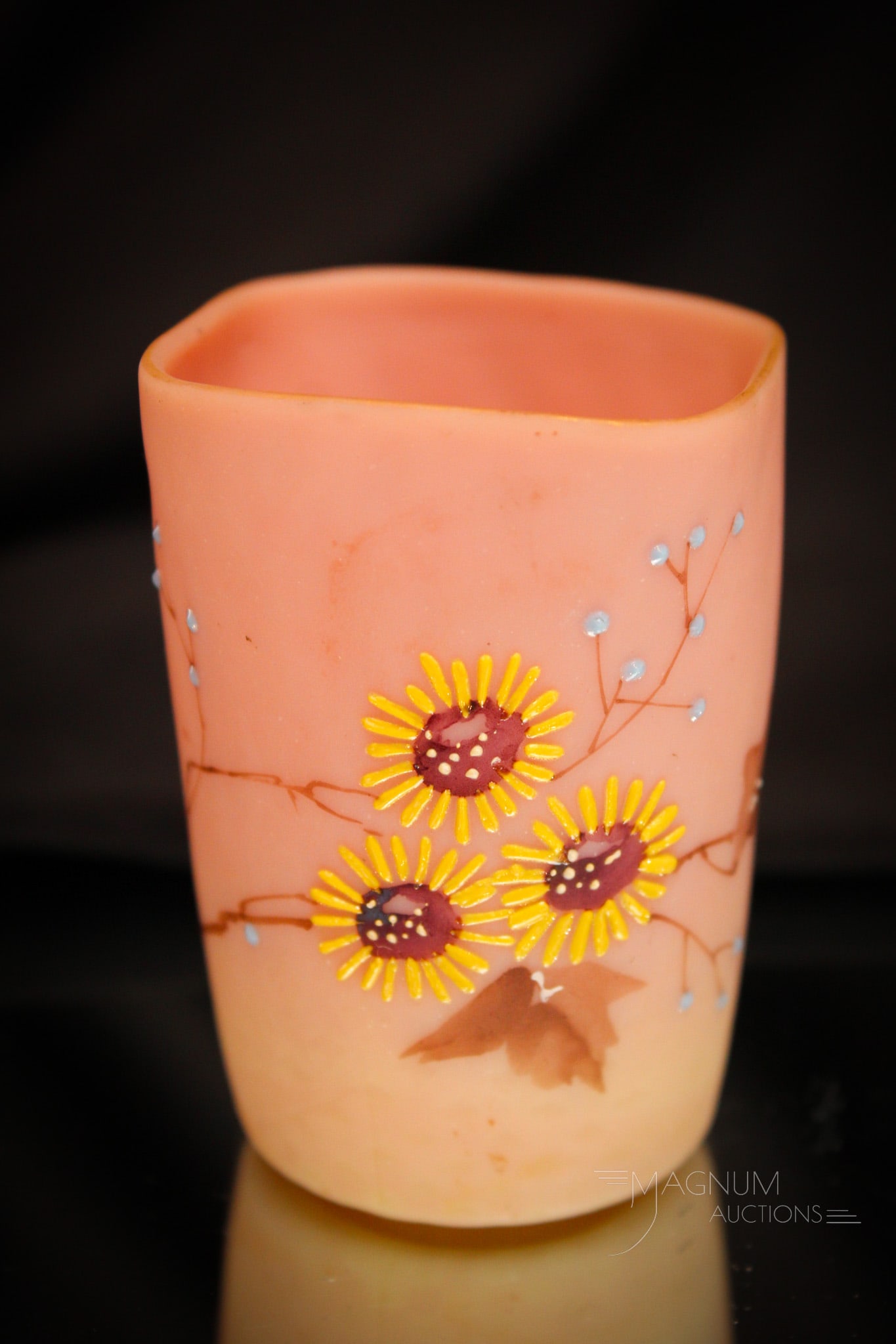 Mt. Washington Victorian Burmese Decorated Toothpick Holder (1 of 4)