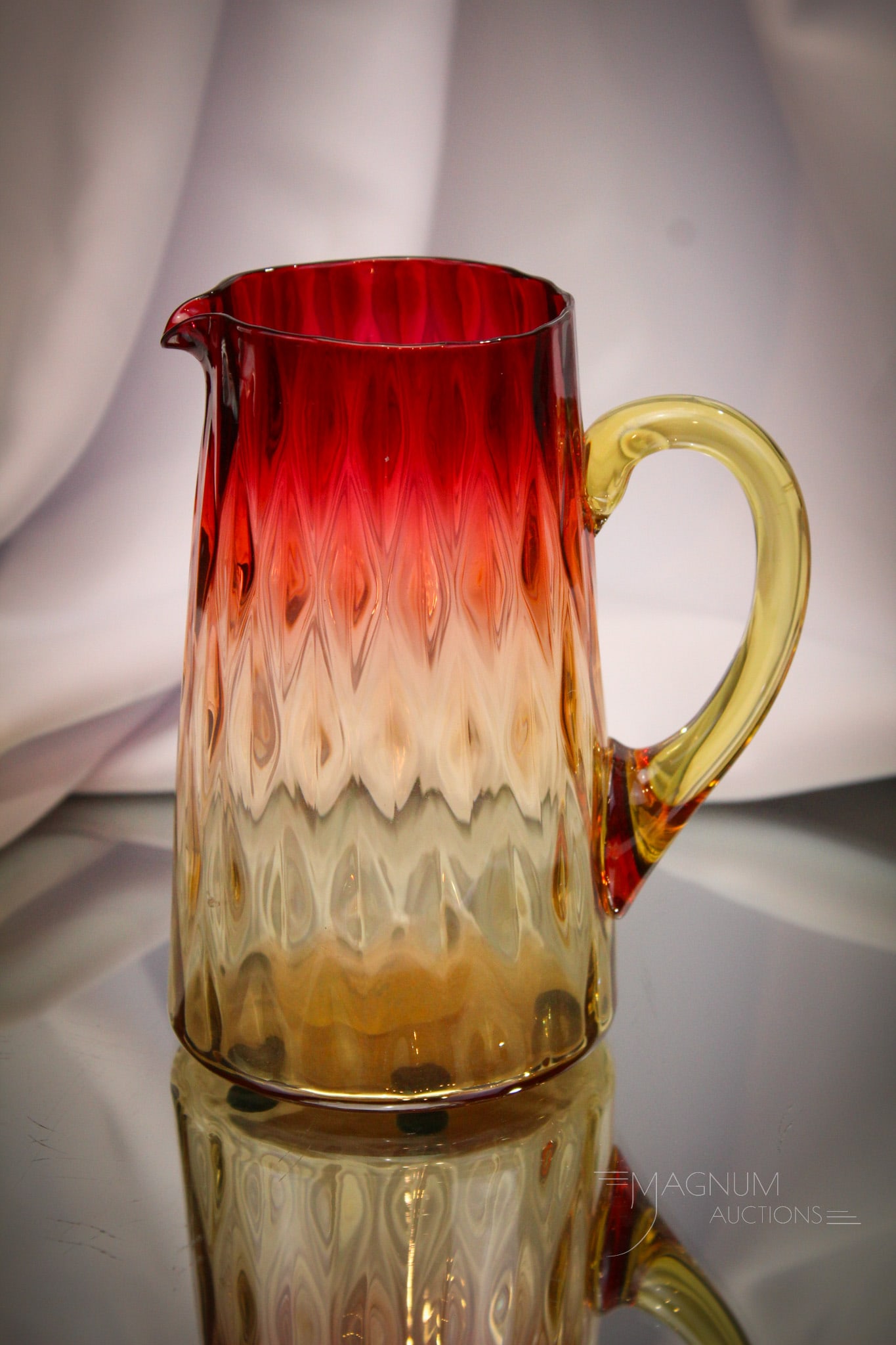 Victorian Mt. Washington Glass Milk Pitcher Creamer (1 of 7)