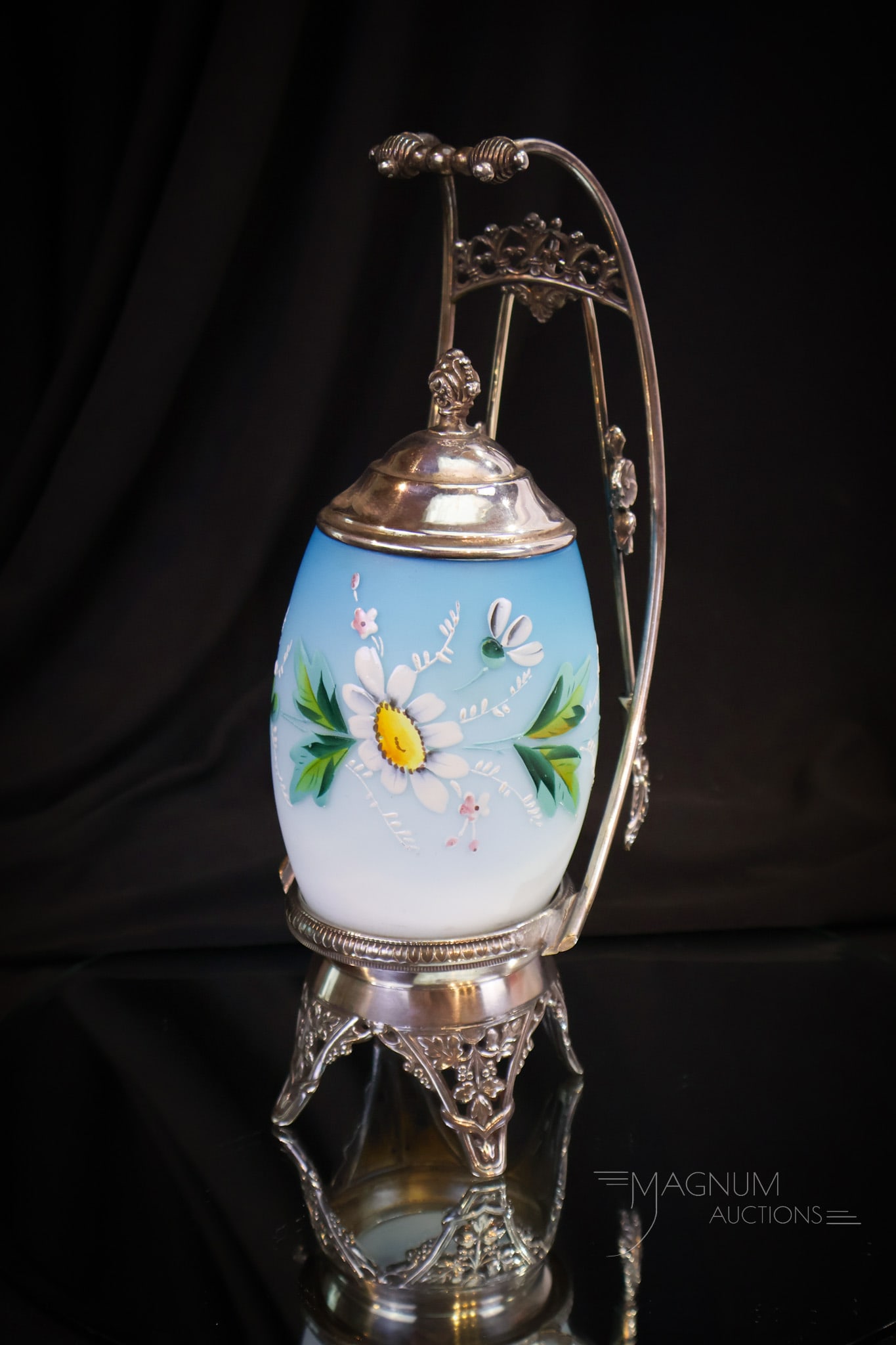 Rockford Victorian Silverplate Enameled Pickle Castor (1 of 12)