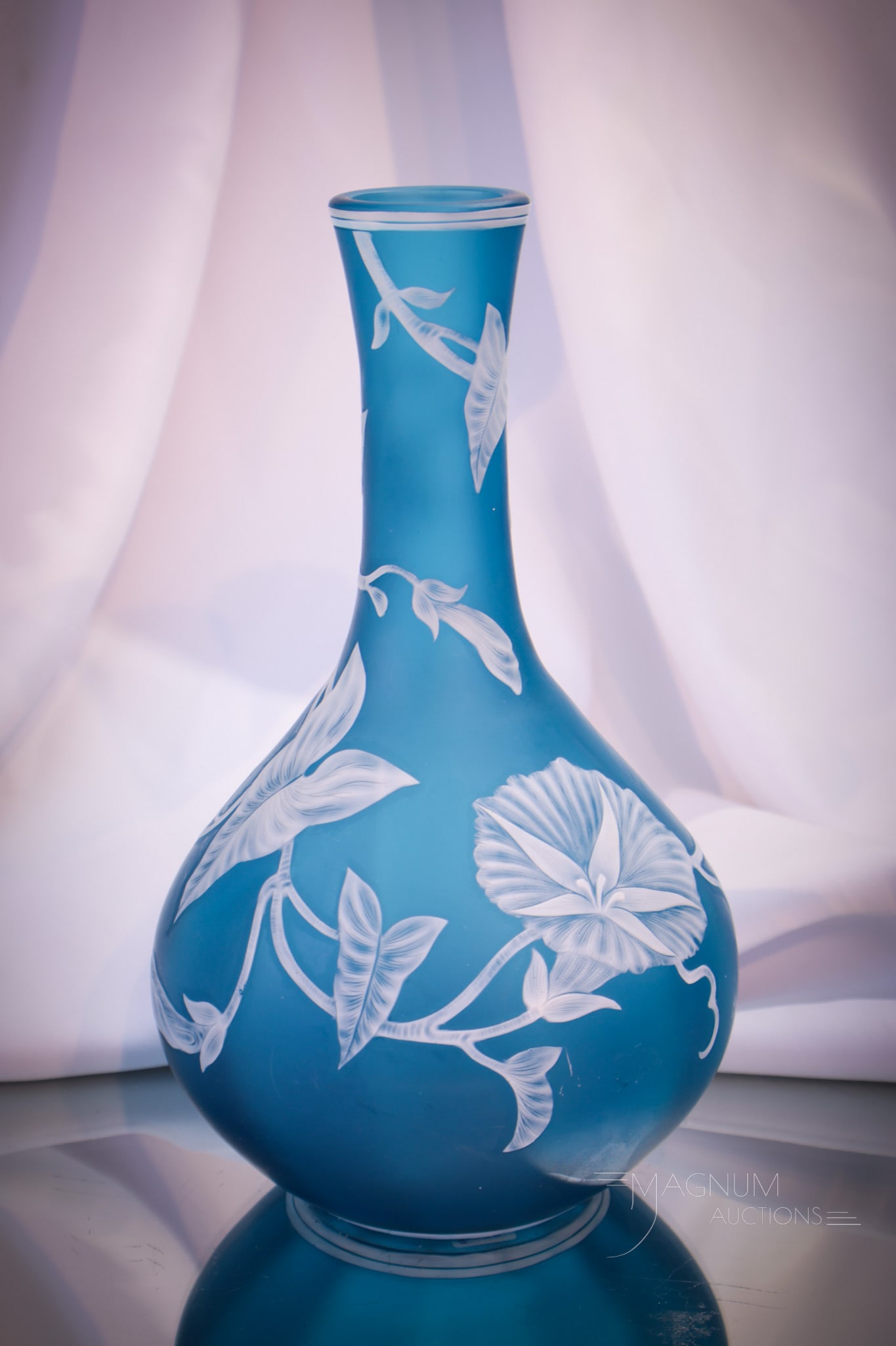 Victorian Art Cameo Glass 9" Vase (1 of 6)