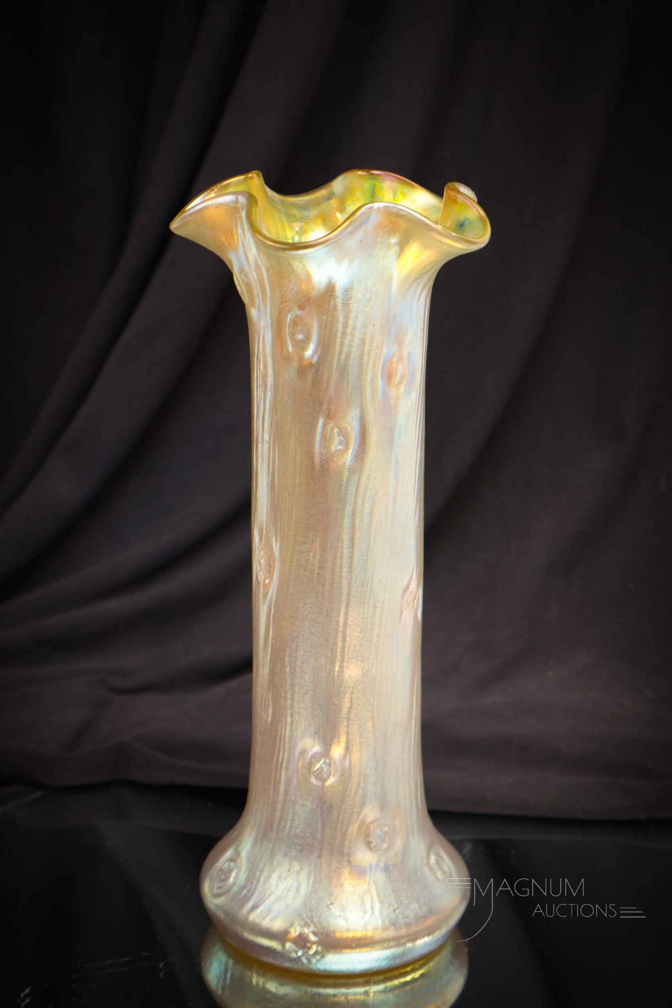 Loetz Glass Candia Rusticana Art Glass 9" Vase (1 of 5)