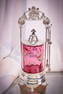 Empire Silverplate Victorian Cranberry Enameled Glass Pickle Castor