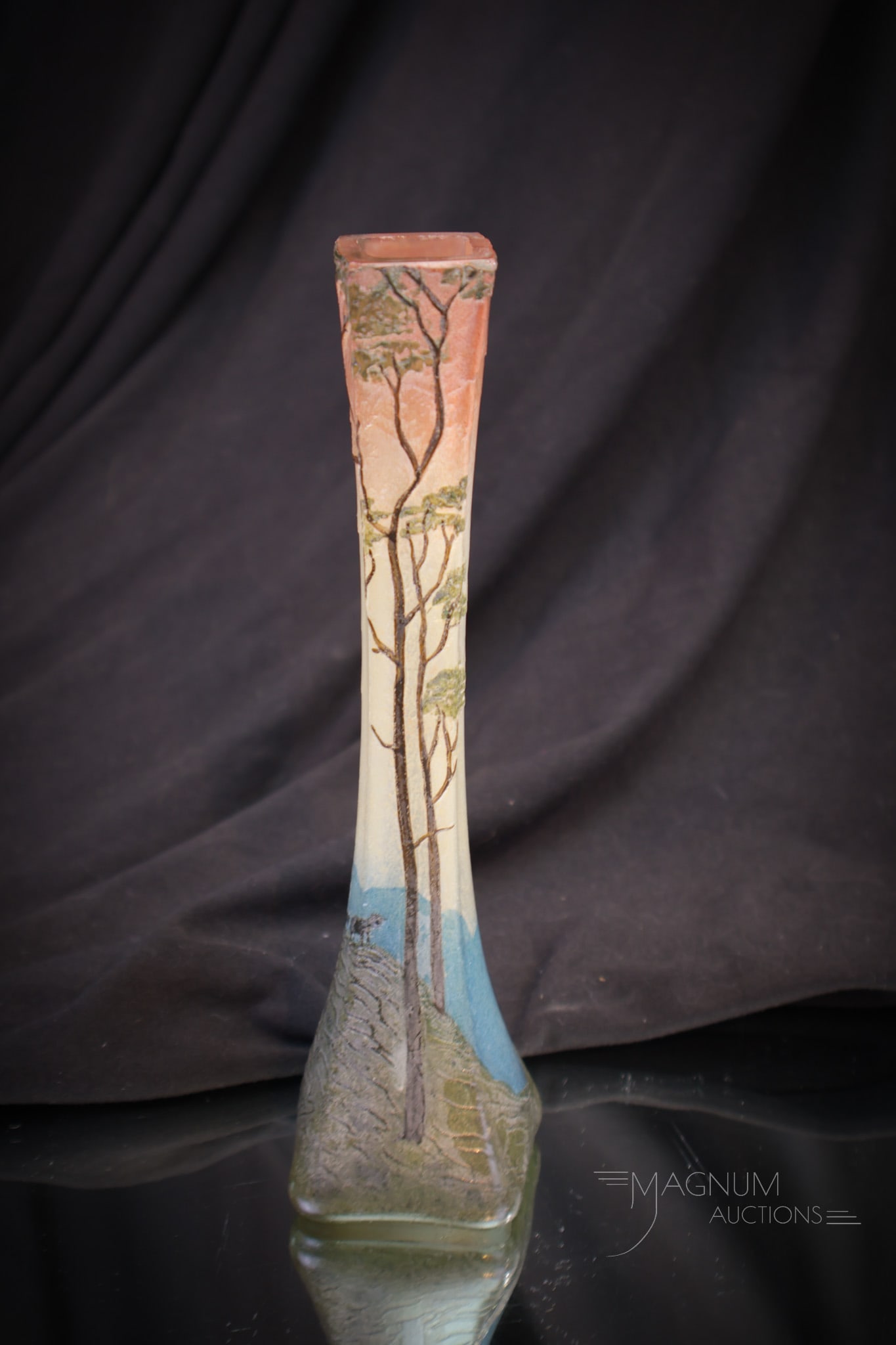 Signed Legras French Cameo Art Glass Vase (1 of 10)